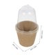 thumbnail image 2 of 25 macetas para iniciar semillas, macetas de vivero, macetas de papel con tapas de cúpula, macetas de papel para lactancia, tazas, 2 of 7