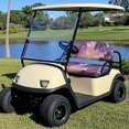 thumbnail image 2 of Uorisanigo Golf Cart Seat Covers Durable Golf Cart Seat Cushion Pad Anti-Scratch Golf Cart Seat Protector Summer Beach Sunset Palm Tree Universal Fit All EZGO, Yamaha, Icon and More 2-Seat, 2 of 7