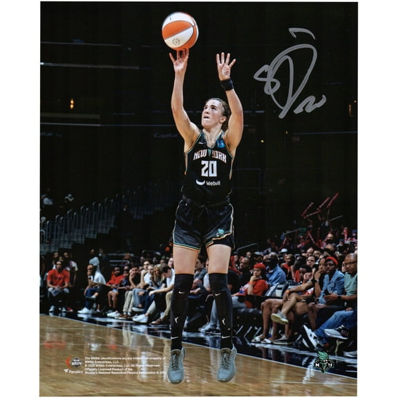 Sabrina Ionescu New York Liberty Autographed 8" x 10" Shooting in Black Photograph - Fanatics Authentic Certified