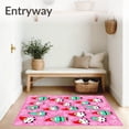 thumbnail image 3 of ODIKA 6' x 9' Machine Washable Non-Slip Area Rug, Shag Gnome High Traffic Rug, Pink, 747444, 3 of 7
