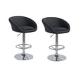 thumbnail image 1 of Set 2 Bancos Giratorio EKE LIFE HOME Respaldo Cocina negro, 1 of 1