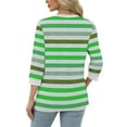 thumbnail image 4 of Womens Plus Size Tops V Neck T Shirts 3/4 Sleeve Blouse Summer Casual Tees XL-5X, Limited Time Under 10 Dollars, 4 of 5