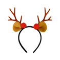 thumbnail image 1 of Diademas de reno Diadema navideña novedosa con orejas de reno Diadema con orejas de reno para accesorios de disfraces de fiesta navideña, 1 of 7