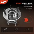 thumbnail image 5 of A-Premium 2 x Rear Wheel Bearing and Hub Assembly with 5-Lug Compatible with Chevrolet Malibu 2004-2007, HHR 2006-2007 & Pontiac G6 2005-2007, Non-ABS, 5 of 6