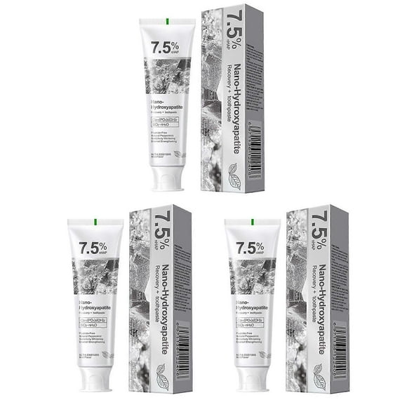 7.5% Nano-Hydroxyapatite Toothpaste Refreshing Breath Teeth Whitener For Home Travel