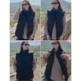 thumbnail image 5 of Women Sleeveless Warm Jackets Casual Stand Collar Puffer Vest Zip Up Quilted Jacket Winter Outerwear Coat, 5 of 6