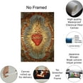 thumbnail image 5 of Jesus Sacred Heart Canvas Poster Wall Art Picture Prints Hanging Photo, 5 of 6