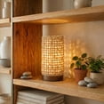 thumbnail image 4 of Eangee Home Design Mini Paper Cylinder Table Lamp, Shade Made Of Handmade Paper, 5x5x9 Inches, 4 of 6