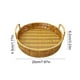 thumbnail image 3 of Seyotauo Poly Wicker Bread Basket,Imitation Woven Fruit Basket Tabletop Tray,Handwoven Oval Food Vegetable Baskets for Serving Display Storage Kitchen Restaurant Market Showcase, 3 of 6