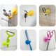 thumbnail image 3 of 5 Pack Rubber Door stoppers Door Handle Buffer Silicone Adhesive Door Stop for Protect WallsWhite+Blue+Green+Red+Orange, 3 of 4