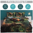 thumbnail image 5 of 3 Pcs Soft Bedding Set, Includes 1 Duvet Cover with Zipper And 2 Pillow,Shams Oil Rooster Queen(90"×90"), 5 of 8