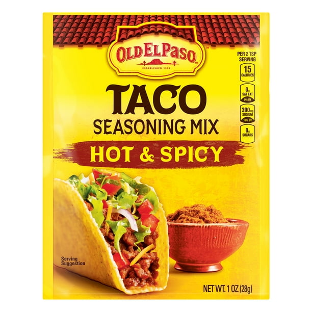 4 Pack Old El Paso Hot And Spicy Taco Seasoning Mix 1 Oz Walmart Com Walmart Com