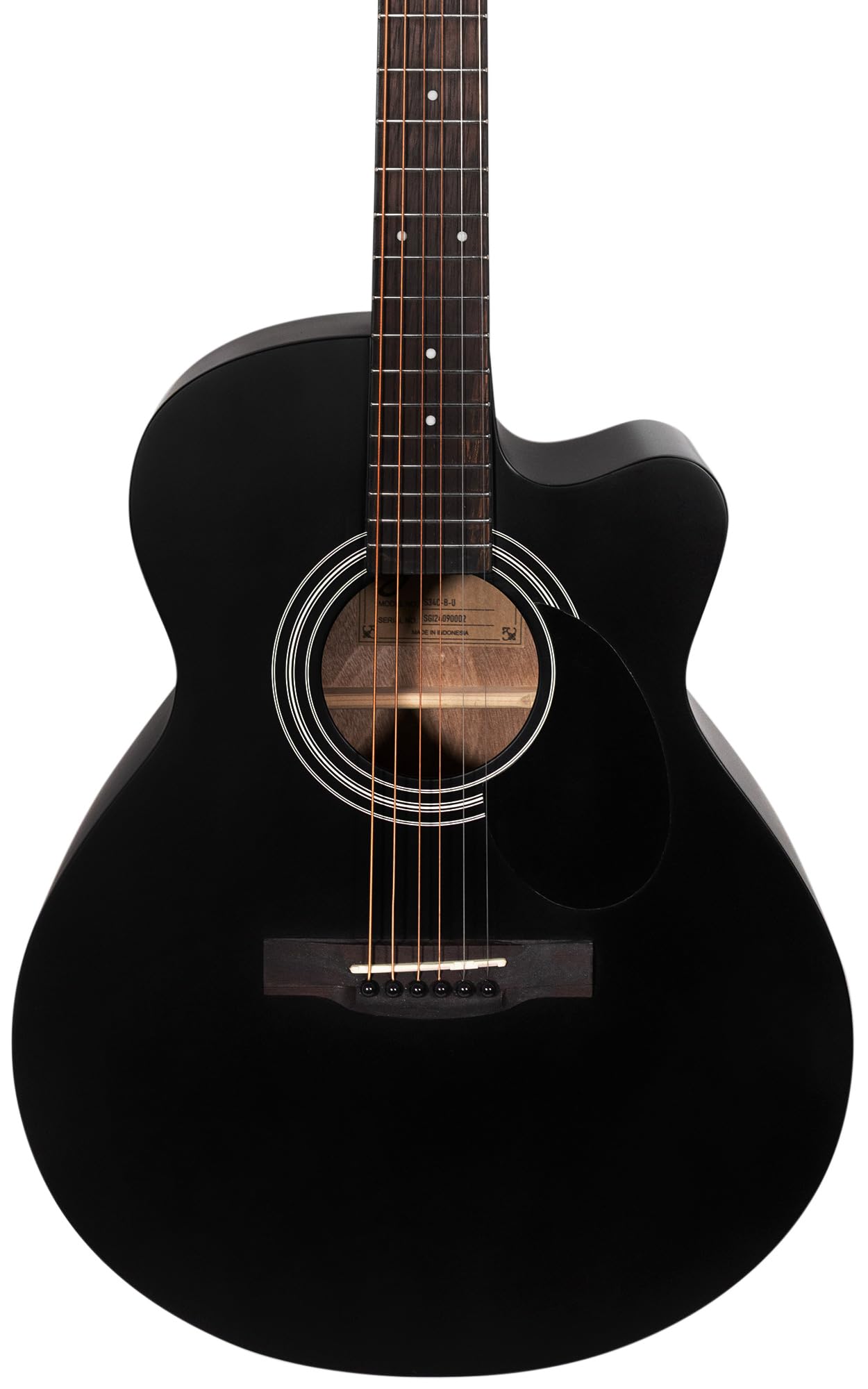 Jasmine S34C Orchestra Style Acoustic Guitar - Black