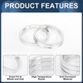thumbnail image 5 of Unique Bargains Car Wheel Hub Centric Rings Wheels Center Shaft Shock Absorbing Hubrings Aluminium Alloy Silver Tone Durable OD 75.1mm to ID 64.1mm, 5 of 7