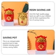 thumbnail image 2 of Shisuyan The Save Box Gift Giving Red Resin Saving Pot 1Pack 5.5X4.3In, 2 of 9