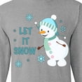 thumbnail image 4 of Inktastic Let It Snow Snowman Long Sleeve T-Shirt, 4 of 5