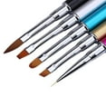 thumbnail image 4 of Nail Brush Set Rhinestone Handle Professional Nail Art Tool for UV Gel Nail Extension Size, 4 of 5