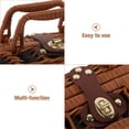 thumbnail image 2 of LEXSOMEO Retro Handwoven Suitcase Imitated Rattan Woven Storage Box Creative Suitcase (L), 2 of 5