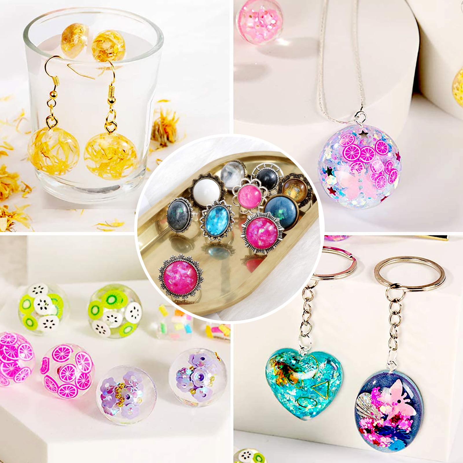 Crystal Drip Mold Set Diy Jewelry Earrings Pendant Making - Temu
