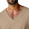 thumbnail image 4 of UQJfacai Long Sleeve Shirts for Men Textured Trendy V Neck T-Shirts Spring Casual Stylish Loose Fit Pullover Tops S-3XL, 4 of 6