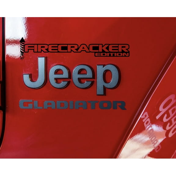 Collectible Decals Firecracker Red Edition Decal (Pair) Fender Decals For Wrangler/Gladiator JL/JT