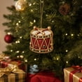 thumbnail image 2 of Christmas Diamond Ornaments, Diamond Art Kits for Adults, Pearl Wooden Hanging Pendant DIY Craft Kit, Xmas Tree Decoration Home Party Gift for Adults, 2 of 7