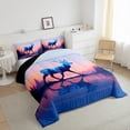 thumbnail image 3 of Castle Fairy Female Men Safari Deer Twin Comforter Sets,Woodland Wildlife Bedding Set, 3 of 8