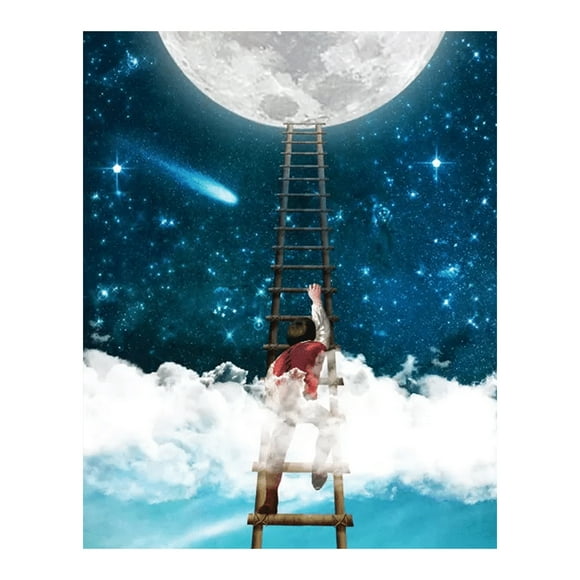 Yeacher 16 x 20 Inch DIY Oil Painting on Canvas Paint by Number Kit Interesting People Pattern Craft Hand-Painted Home Wall Decor Gift Frameless for Adults Kids Beginner