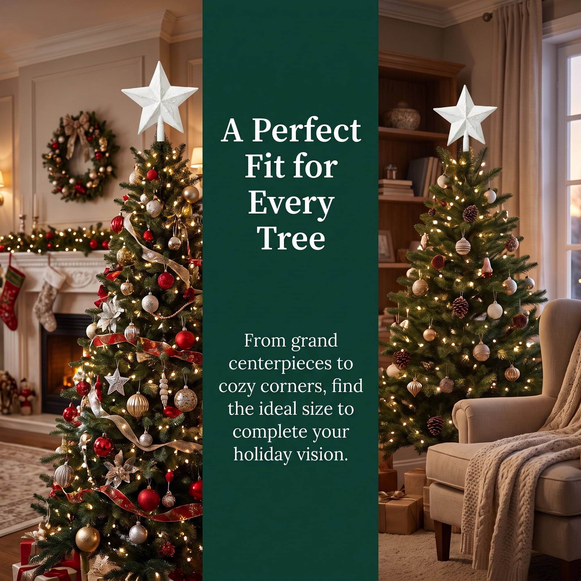 Unique Bargains Openwork Stellar Crest A Regal Crown Tree Accent White 8.7"