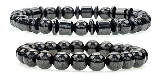 8mm Magnetic Hematite CZ Ball Round Beads Gem Stretch Therapy Noble Bracelets 