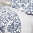 thumbnail image 6 of Rizzy Home BT4139 WHITE/INDIGO COTTON 30'S Printed King Three piece Beddings set., 6 of 7