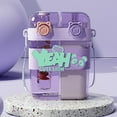 thumbnail image 3 of Guozer Outdoor Water Bottle Portable Drink Cup with Straw and Lid, 3 of 7