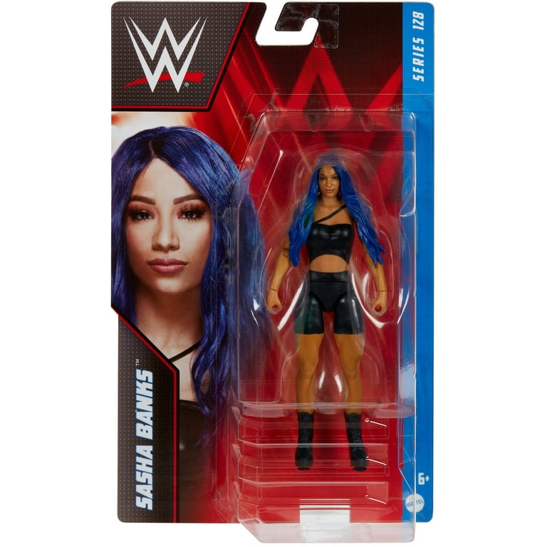 WWE Sasha Banks Action Figure Posable 6 inch Collectible for Ages