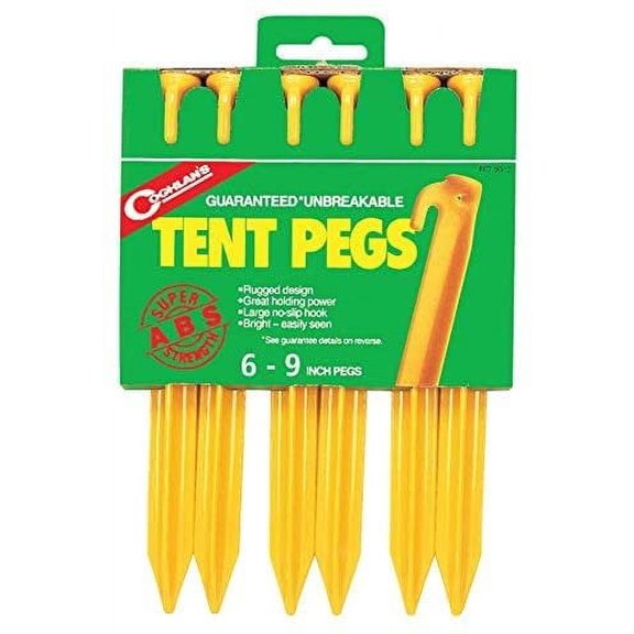 Coghlan's 9309 9" ABS Tent Pegs 6 Count
