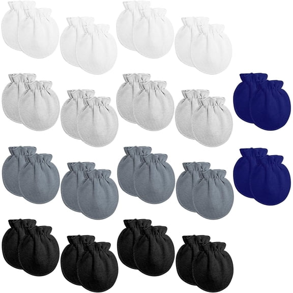 18 Pairs Mittens No Scratch Gloves Mittens Gloves for Boys Girls 0-6 Month