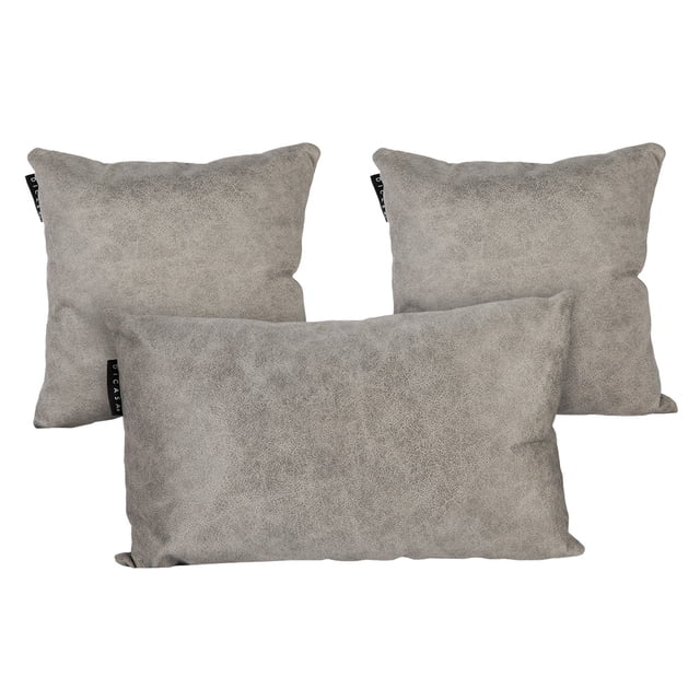 Set de 3 Cojínes Decorativos (2 Cuadrados Chicos y 1 Rectangular) DICASA New Alfa Delta