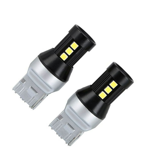Kenally Bombilla de aluminio para coche, 2 piezas, 21SMD, repuesto Universal desmontable, resistente al calor, lámpara de señal de giro de advertencia Bombillas para automóviles Base 7740 Kenally VI017609-03B
