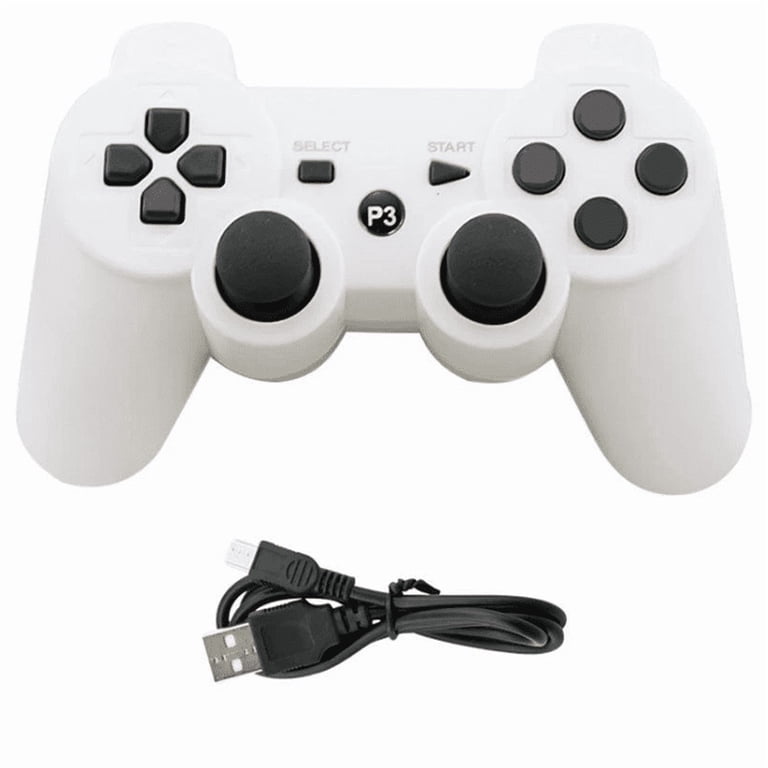 RetroFam 2 Pack Wireless Controller compatible for Playstation PS3