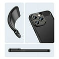 thumbnail image 3 of PANDACO Navy Brushed Metal Case for iPhone 14 Pro Max, 3 of 4