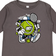 thumbnail image 4 of Inktastic Tennis Ball Boys or Girls Long Sleeve Toddler T-Shirt, 4 of 5