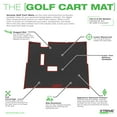 thumbnail image 2 of Xtreme Mats Full Coverage Golf Cart Floor Mat Liner - Fits EZGO S2 or S4 2022 (Hexagon flooring) with new Cushman Hauler style dash - Blue Trim, 2 of 5