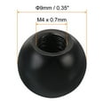 thumbnail image 2 of Uxcell M4 Thread Ball Lamp Finials Cap Knob Lamp Decoration Screw Caps for Lamp Harp Holder's Top Black 20 Pack, 2 of 7