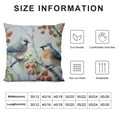thumbnail image 5 of SHANXI Throw Pillow Covers Double Sided Velvet Outdoor Winter Bird Decorative Couch Pillows for Bedroom Living Room Outdoor 20x20in, 5 of 5