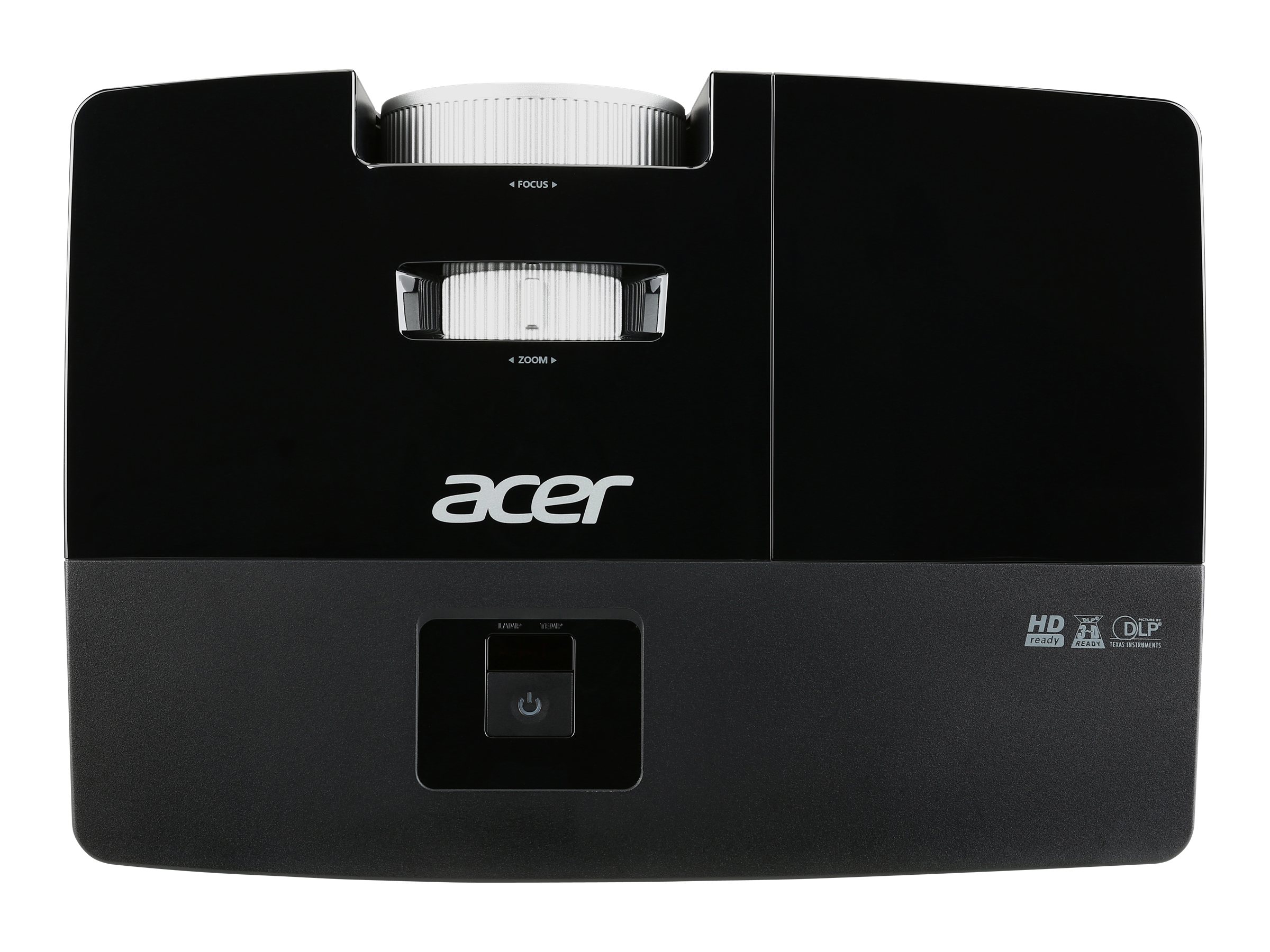 Acer P1383W - DLP projector - P-VIP - portable - 3D - 3100 ANSI lumens - WXGA (1280 x 800) - 16:10 - black - image 5 of 7