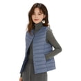 thumbnail image 1 of Wenseny Women’s Quilted Down Puffer Vest Warm Button Outerwear Padded Coat Blue S, 1 of 8
