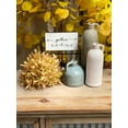 thumbnail image 4 of Sullivans Set of 3 Ceramic Jug Vases 10"H, 7.5"H & 4"H Off-White, Blue & Green, 4 of 19