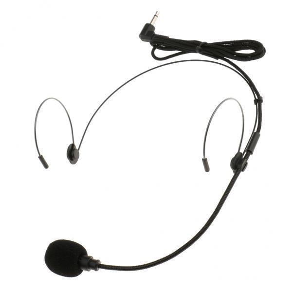 Paquete de 2 a 6 auriculares con gancho para oreja doble, micrófono tipo diadema, negro, 2 piezas CUTICAT Micrófono de auriculares de 3 pines