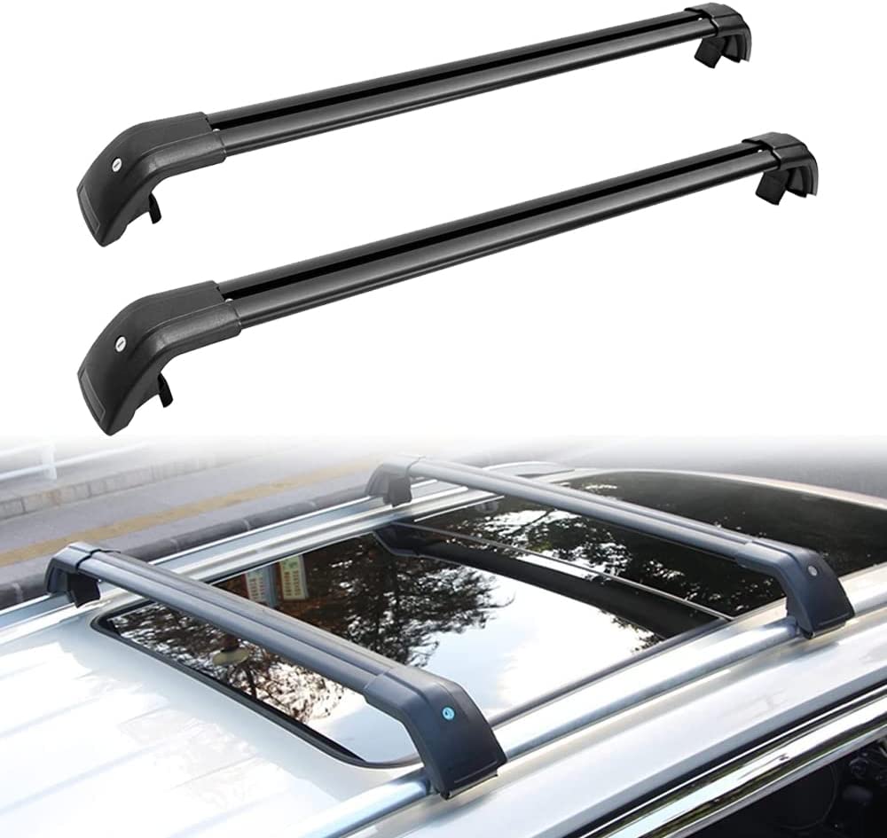 DIBON AUTO Black Roof Racks Cross Bars for Lexus Nx200 Nx300 Rail Top Luggage Carrier Lockable