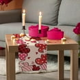 thumbnail image 5 of Valentine''s Day Pink Red Love Hearts Table Runner, Buffalo Plaid Polka Dots Stripes Farmhouse Kitchen Dining Table Decor, Wedding Anniversary Holiday Home Decoration Party Supply 13x36 Inches, 5 of 6
