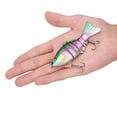 thumbnail image 3 of 10cm Artificial Lure Fishing Bait Multisection Sinking Wobbler Hooks Tackle(JM050-3), 3 of 8